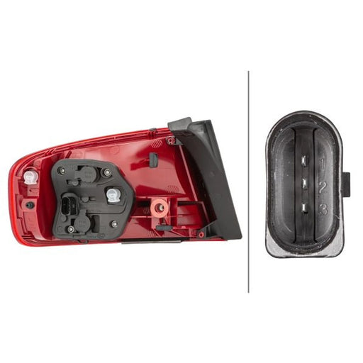 Hella Tail Light / Lamp P21W Right 2VA 009 686-101