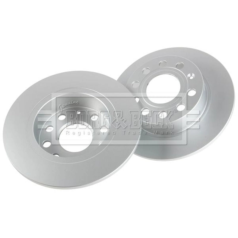 Borg & Beck 2 x Solid Rear Brake Discs BBD4382-x2