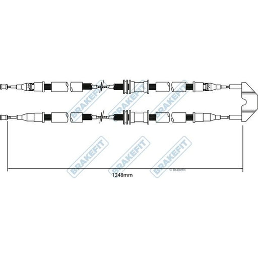 Apec Handbrake Cable Rear BBC3447
