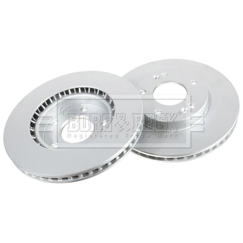 Borg & Beck 2 x Vented Front Brake Discs BBD6337-x2