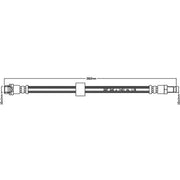 Abtex Brake Hydraulic Hose Line Right ABH1114