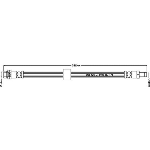 Abtex Brake Hydraulic Hose Line Right ABH1114