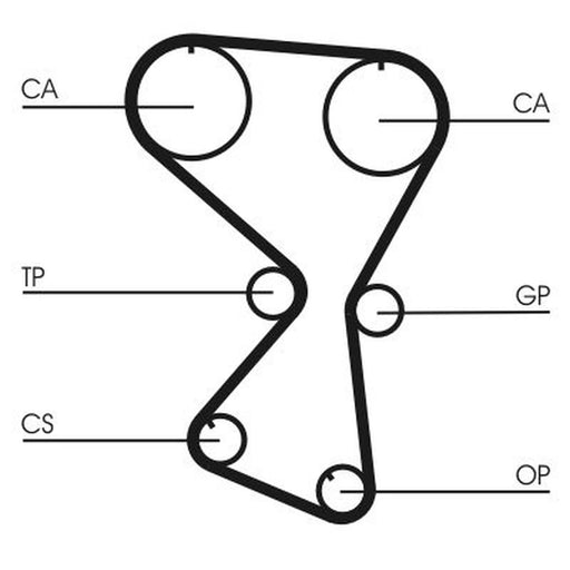 Continental CTAM Timing Belt Cambelt 154 Teeth CT1071