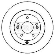 Borg & Beck 2 x Rear Brake Discs BBD5160-x2