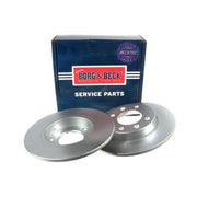 Borg & Beck 2 x Solid Rear Brake Discs BBD4249-x2