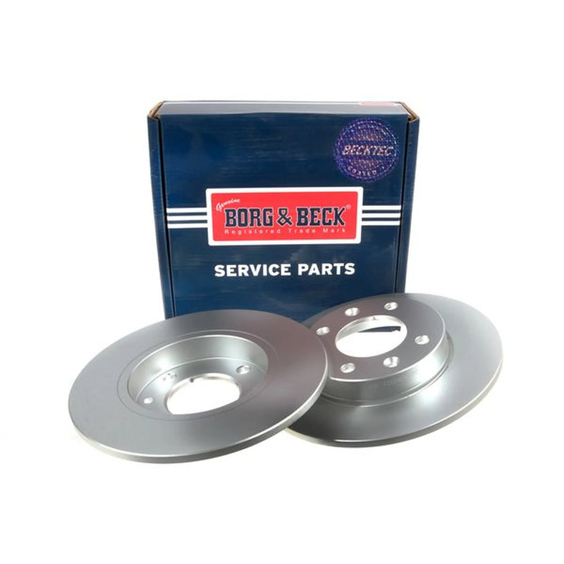 Borg & Beck 2 x Solid Rear Brake Discs BBD4249-x2
