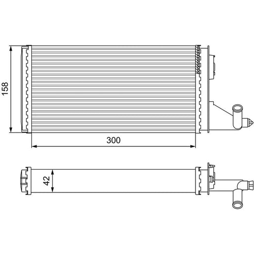 Valeo Heater Matrix Core Heat Exchanger 812342