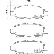 Mintex Rear Brake Pad Set MDB3396