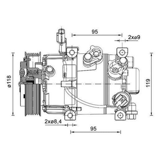 Mahle Air Conditioning Compressor ACP 1463 000P