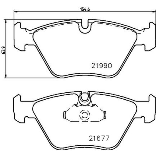 Mintex Front Brake Pad Set MDB2107