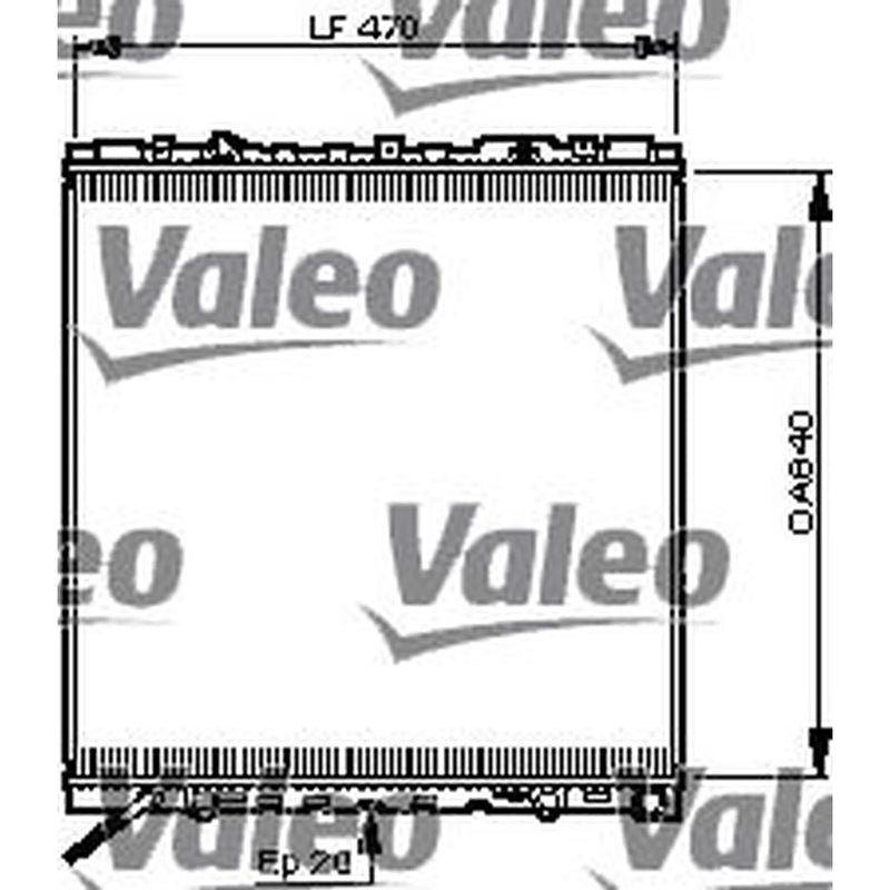 Valeo Engine Radiator 735503