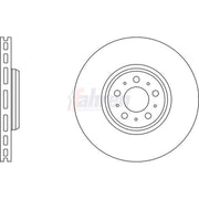Fahren 2 x Vented Brake Discs fits Volvo XC90 I 2002-2014 2.5 3.2