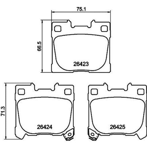 Mintex Rear Brake Pad Set MDB3480