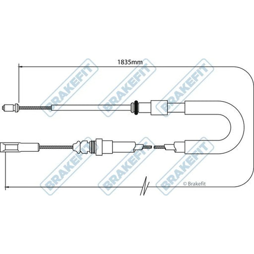 Apec Handbrake Cable Right Front BBC3053