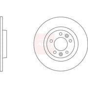 Apec 2 x Solid Rear Brake Discs DSK2719-x2