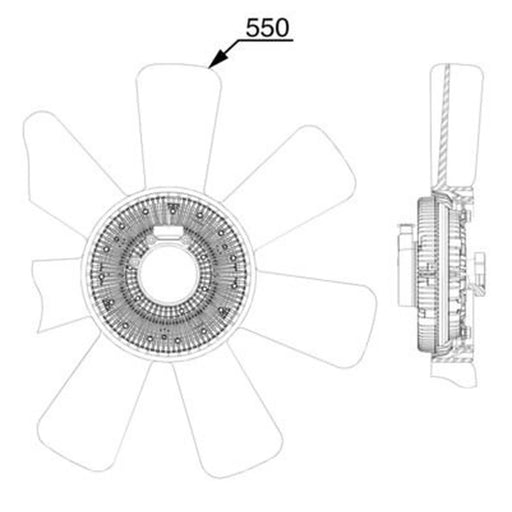 Mahle Engine Cooling Fan CFF 523 000P