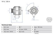 Bosch 0986085810 Alternator