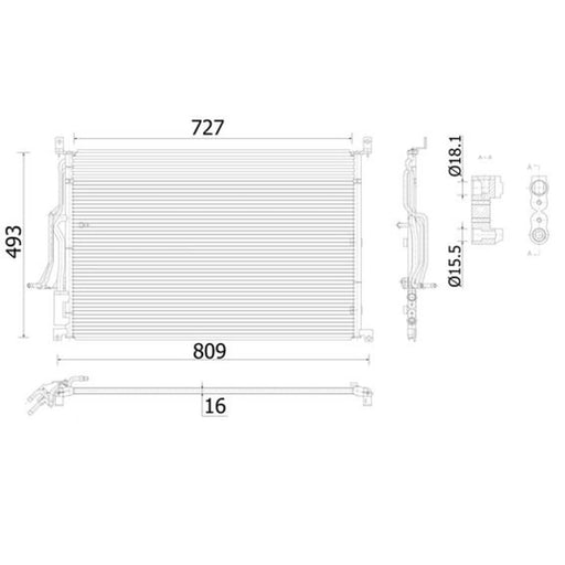 Mahle Air Conditioning Condenser AC 908 000S