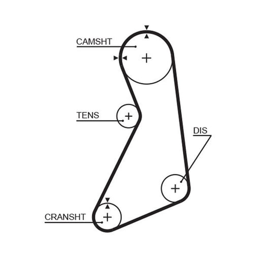 Gates Timing Belt Cambelt 151 Teeth 5399XS