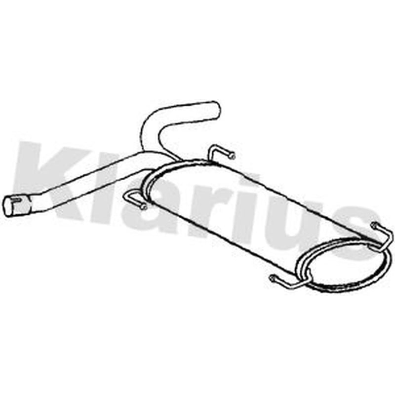 Klarius Box With Tail Pipe Rear CN716M