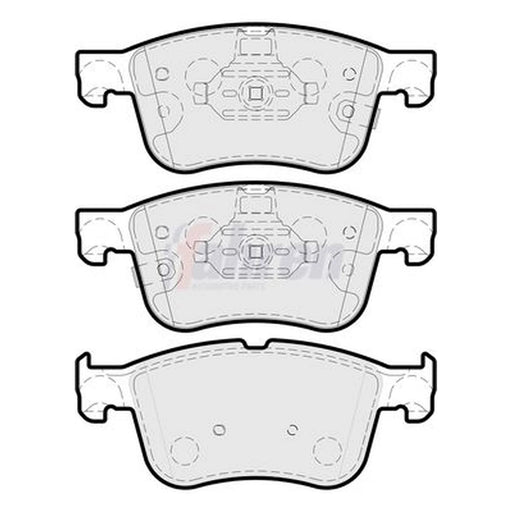 Fahren Front Brake Pad Set FBP3927