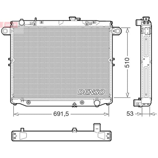 Denso Engine Radiator DRM51015