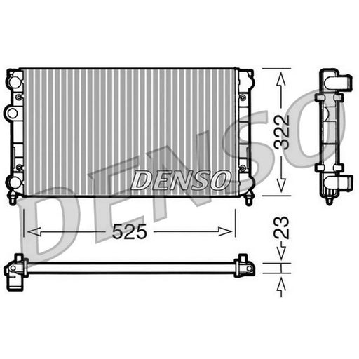 Denso Engine Radiator DRM32005