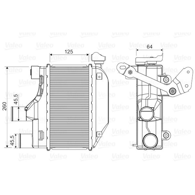 Valeo Intercooler (Charge Air Cooler) 818362