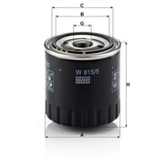 MANN-FILTER Engine Oil Filter W 815/5