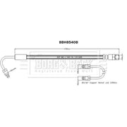 Borg & Beck Brake Hydraulic Hose Line outer BBH8540B