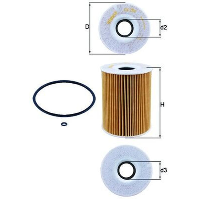 Mahle Engine Oil Filter OX 254D1