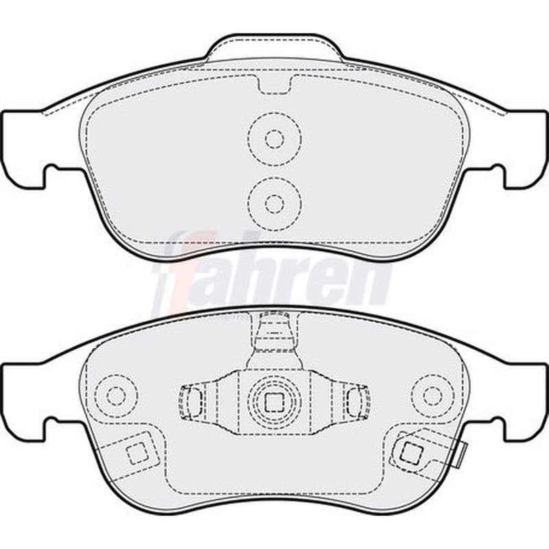 Fahren Front Brake Pad Set fits Fiat 500X 2014-2018 1.0 1.4 1.6