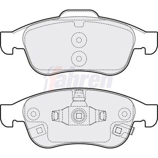 Fahren Front Brake Pad Set fits Fiat 500X 2014-2018 1.0 1.4 1.6