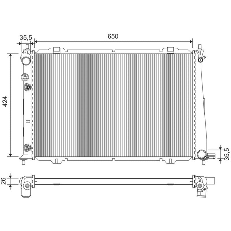 Valeo Engine Radiator 734408