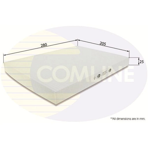 Comline Cabin Air Filter (Pollen Filter) EKF112