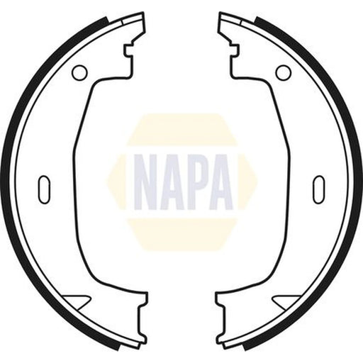 NAPA Parking Brake Shoe Set NBS5011