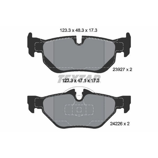Textar Rear Brake Pad Set 2392701
