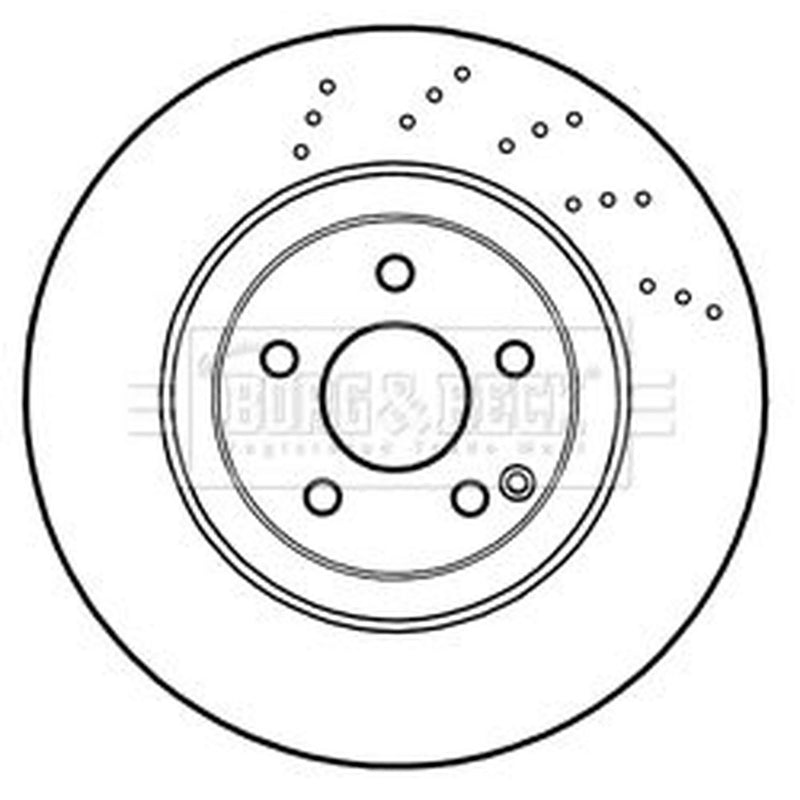 Borg & Beck 2 x / Front Brake Discs BBD6048S-x2