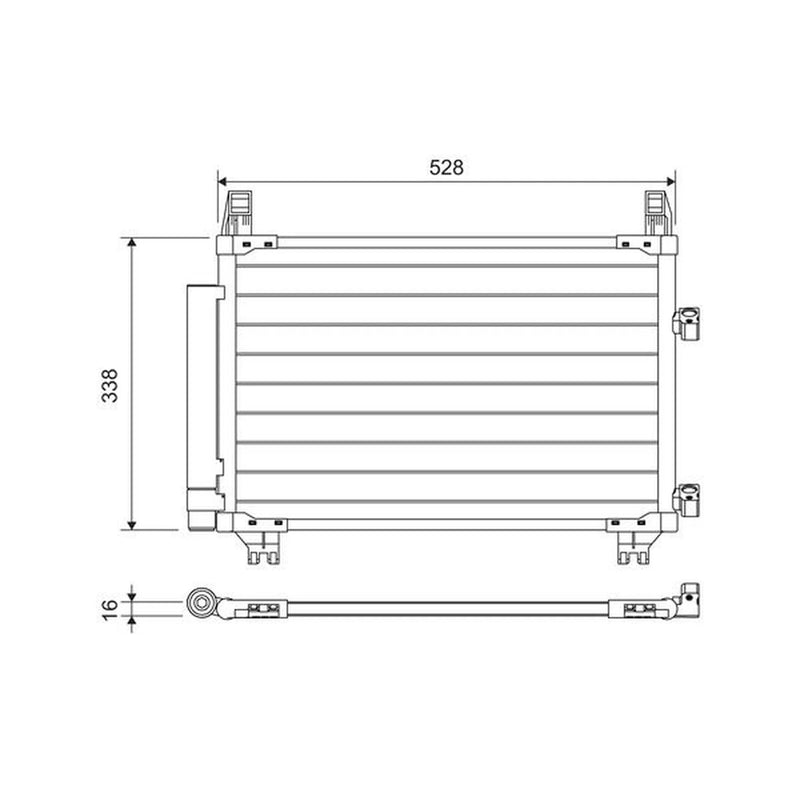 Valeo Air Conditioning Condenser 814223