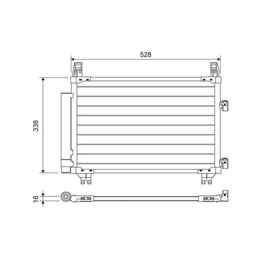 Valeo Air Conditioning Condenser 814223