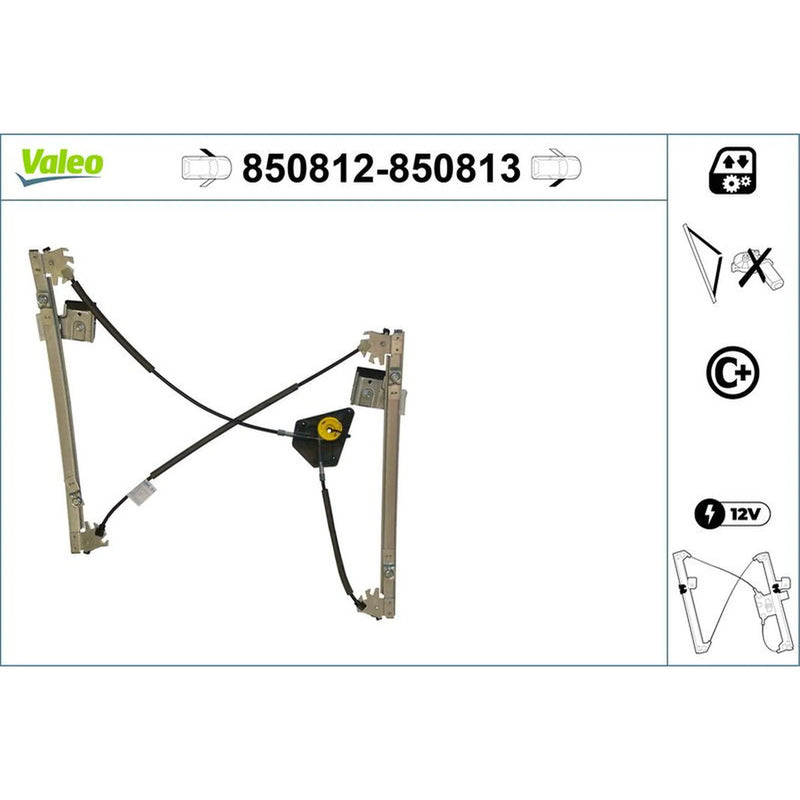 Valeo Electric Window Regulator Lifter Left Front 850812