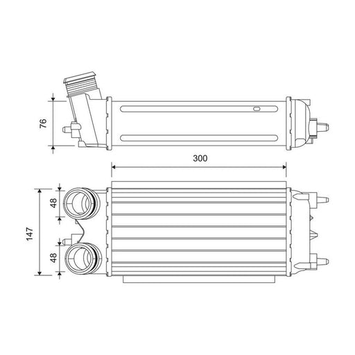 Valeo Intercooler (Charge Air Cooler) 818242