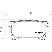 Mintex Rear Brake Pad Set MDB2572