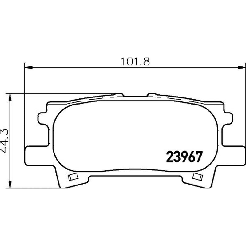 Mintex Rear Brake Pad Set MDB2572