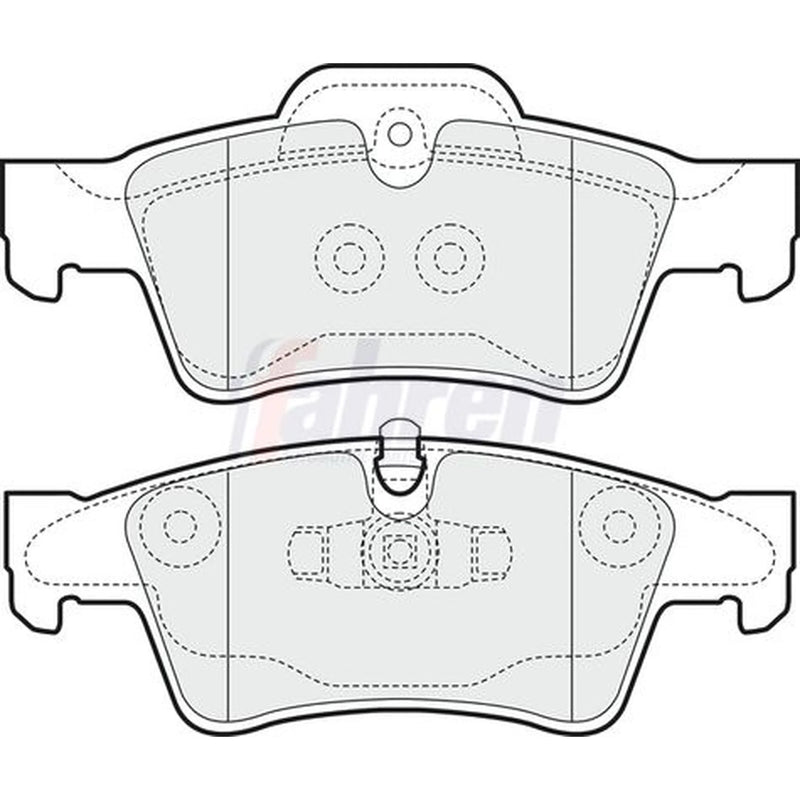 Fahren Rear Brake Pad Set fits Mercedes-Benz G-Class 2012-2018