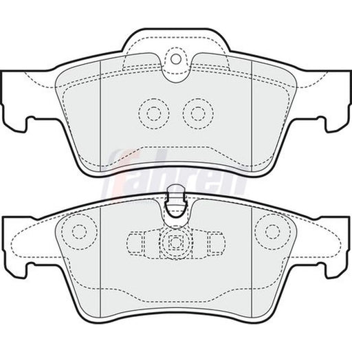 Fahren Rear Brake Pad Set FBP3590