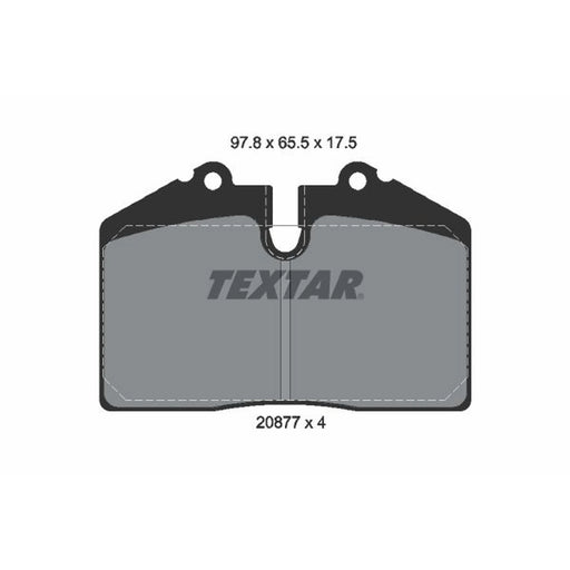 Textar Rear Brake Pad Set 2087709