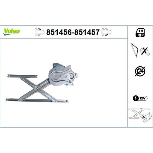 Valeo Electric Window Regulator Lifter Left Front 851456