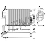 Denso Heater Matrix Core Heat Exchanger DRR09080