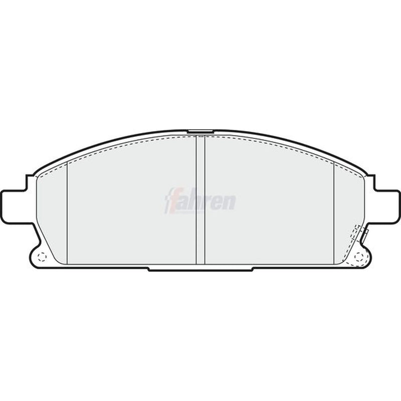 Fahren Front Brake Discs & Pads fits Nissan X-Trail I 2001-2013 2.0 2.2 2.5